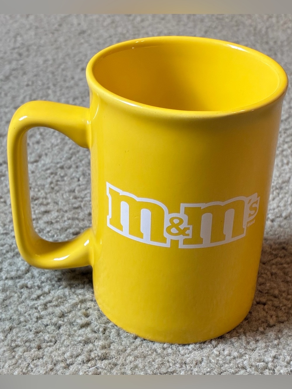 M&M Yellow 3D Coffee Mug Cocoa Cup Collectable 2011 Mars Candy MugLife - Picture 2 of 6